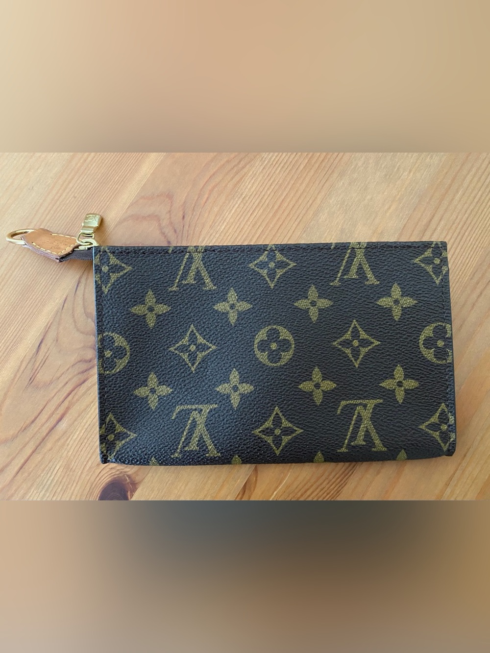 Louis Vuitton LV Monogram Canvas Buckey Pouch Pochette PM